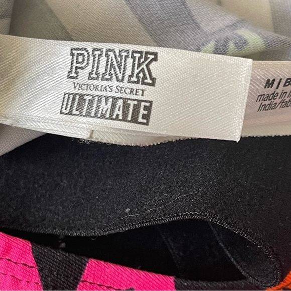 PINK Victorias Secret medium Ultimate Sports Bra logo print - Picture 4 of 6